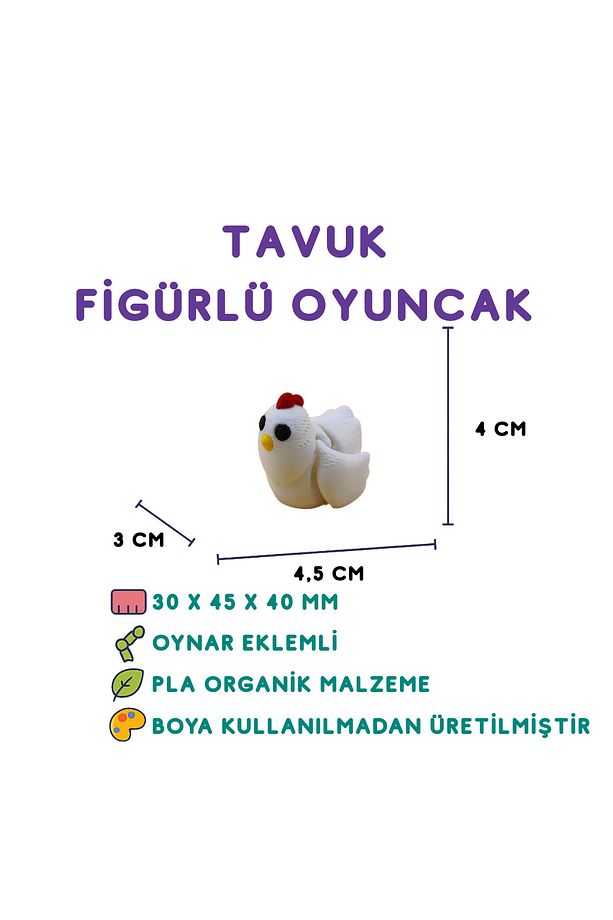 10lu Set Aslan – Fil – Ahtapot – Ördek – Kedi Kurabiye Adam – Tavuk - Unicorn – Penguen – Astronot - 7