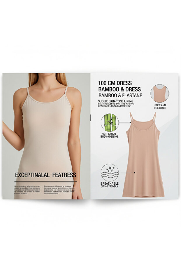 SENFONİ BAMBU MAXİ KOMBİNEZON - 3