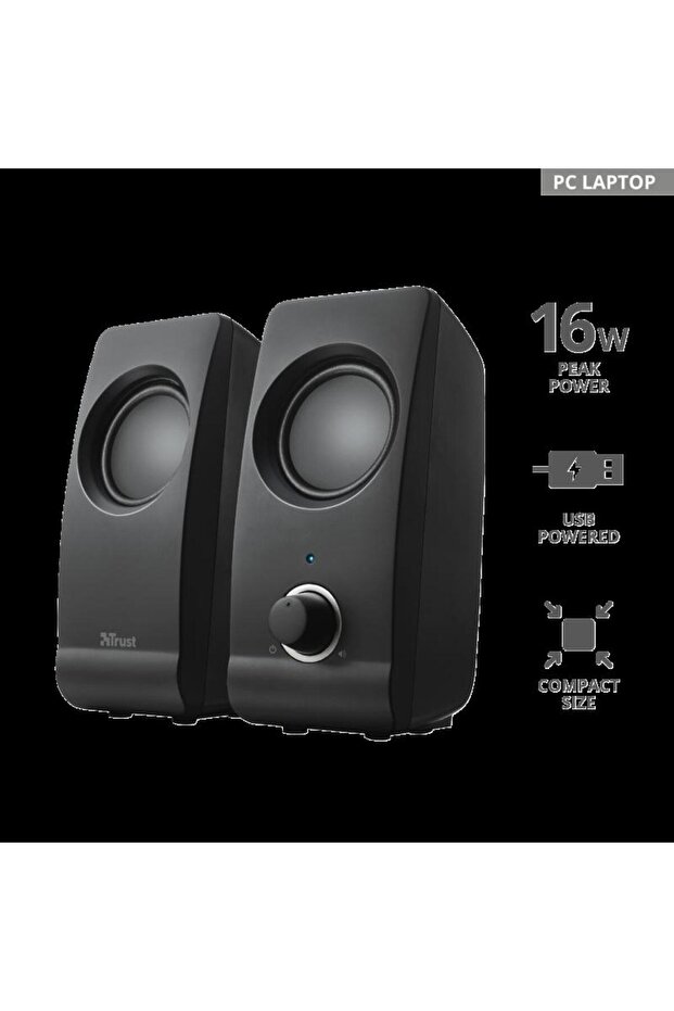 Boxe Remo 2.0, 16W, Negru - 2