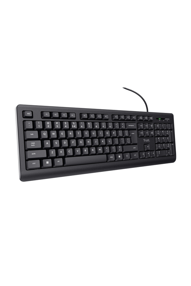 Keyboards Trust wired keyboard, black