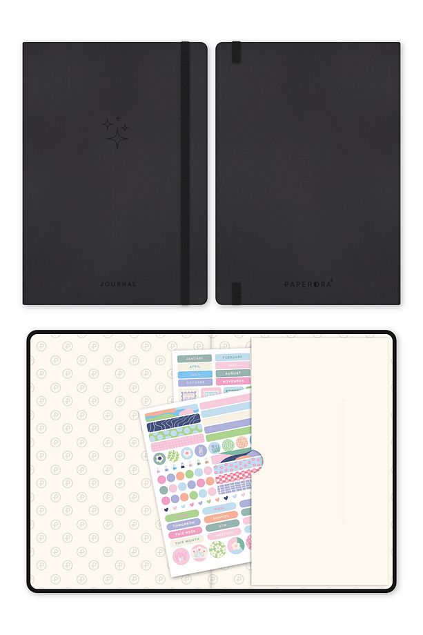 A5 Bullet Journal Noktalı Defter 140 gr. 80 Yaprak Deep Charcoal - 7