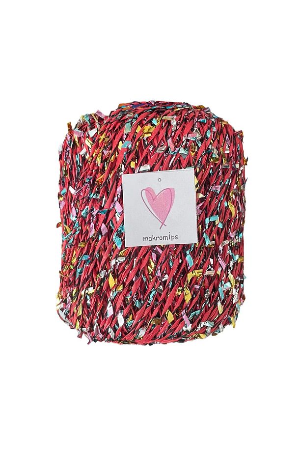 Premıum Metalik Confeti Kâğıt Rafya Ip(50gr/m+-5)Simli Parlak Abiye Polyester Çanta Şapka Örgü ipi - 1