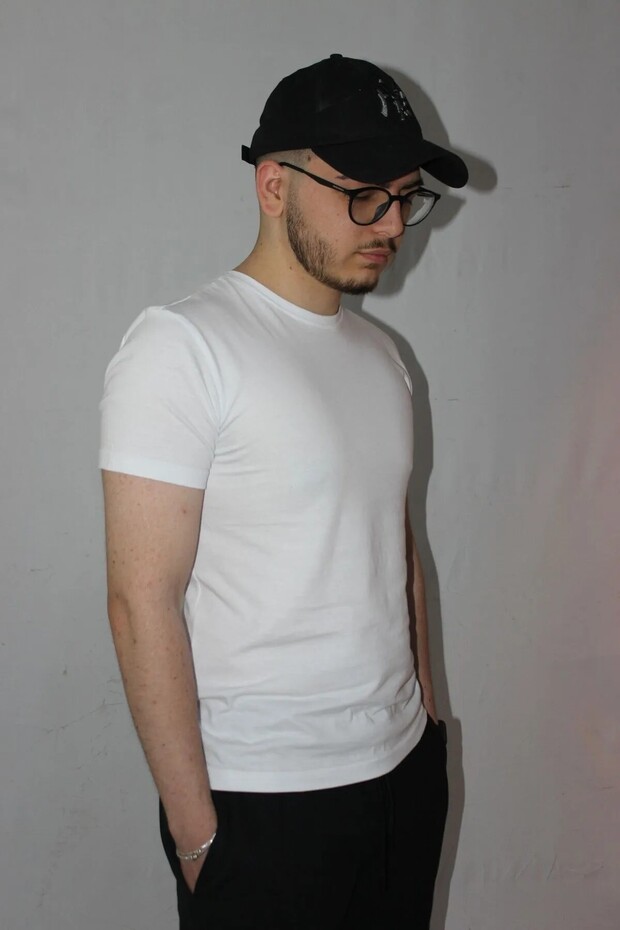 Unisex Λευκό μπλουζάκι - 3
