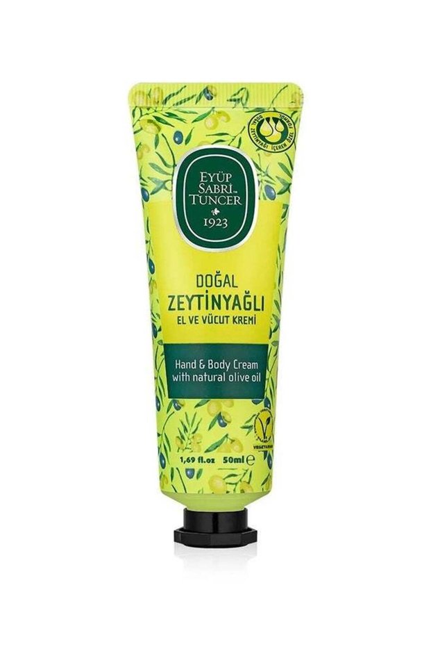 Natural Olive Oil Hand and Body Cream 50 ml Tube