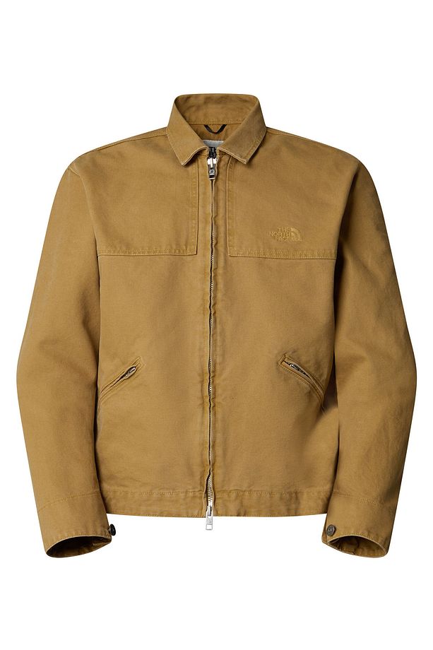 NF0A8B721731-M CEDAR CANVAS WORK JA Kahve Regular Fit Düz Erkek Ceket - 5