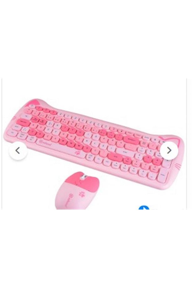 Ndeed Sevimli Kedi Kablosuz Klavye Ve Mouse Bluetooth Set - 1