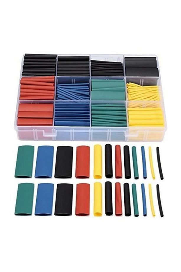 Isı Shrink Boru Daralan Makaron Kablo Yalıtım - 580 Adet 16 Boy - 1