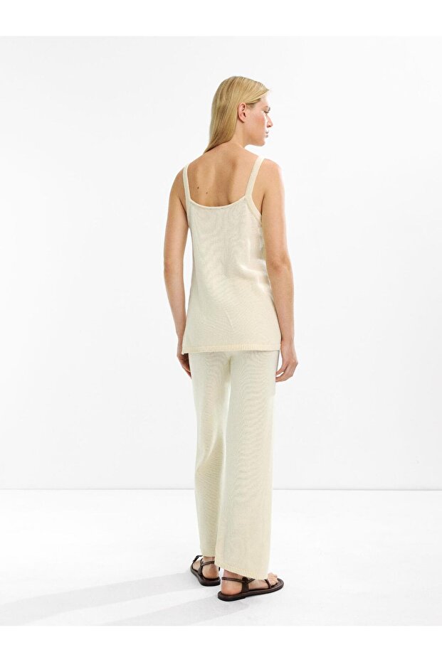 %100 Pamuk Askılı Örme Üst - 3