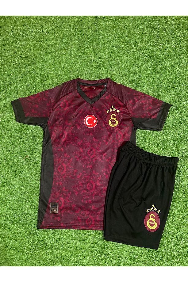 G'â.l.a.t.â.s.a.r.â.yy 2025-26 Yeni Sezon 5 Yıldızlı Lorey Sane Deplasman Çocuk Forması 4'lü Set - 2
