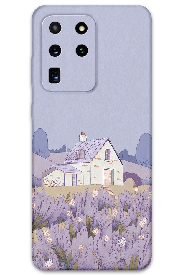 Galaxy S20 Ultra Compatible Flower Pattern Phone Case + Screen Protector - 5800