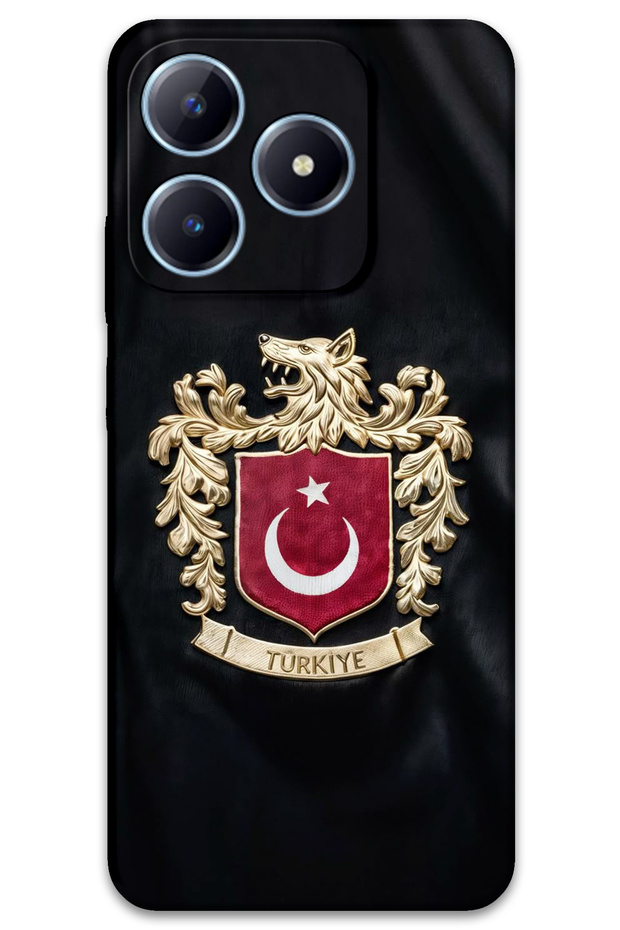 Realme C53 Compatible Turkish Patterned Phone Case + Screen Protector - 5855