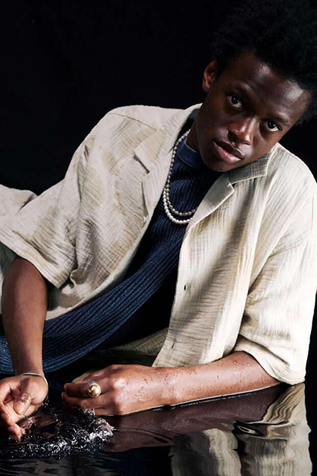 Kısa kollu rustik gömlek - 1