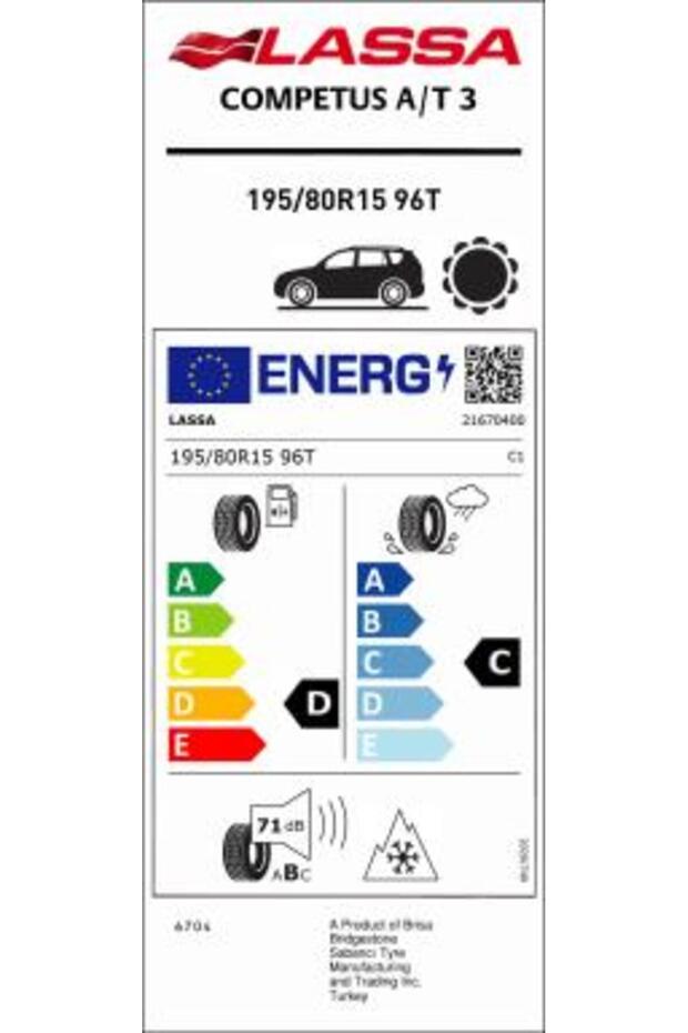 195/80R15 96T COMPUTES A/T 3 LASSA - 4