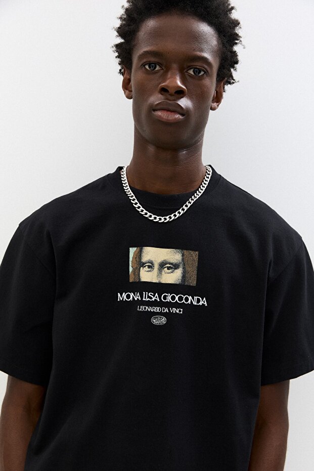 Siyah La Gioconda t-shirt - 6