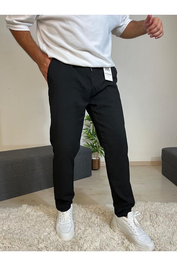 Double Paça Jagger Esnek Kumaş Pantolon - 6