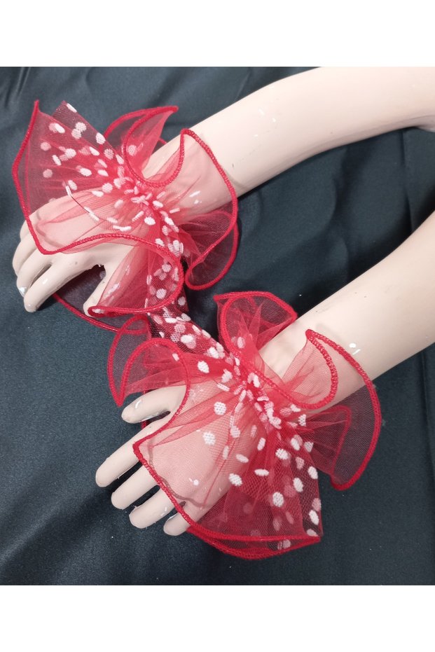 Little Almira Red White Polka Dot Cuff