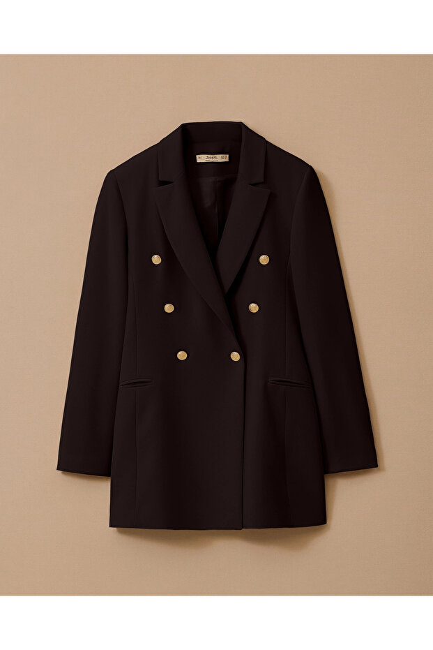 سترة بليزر كلاسيكية بأزرار - 5