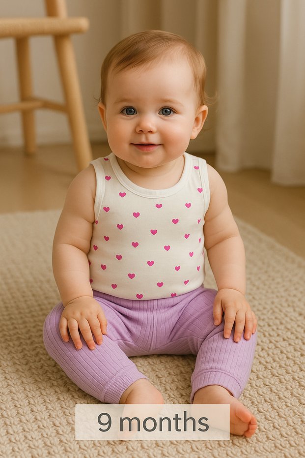 Children Baby Girl/Boy “Unisex” 100% Cotton Baby Set – 2-Piece Combination (Body + Pants)