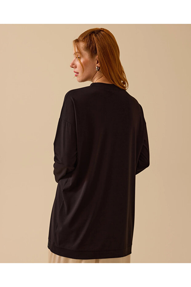 Yuvarlak Yaka Basic Tunik - 3