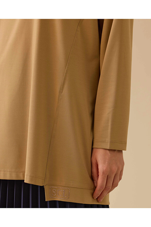 Yuvarlak Yaka Basic Tunik - 4