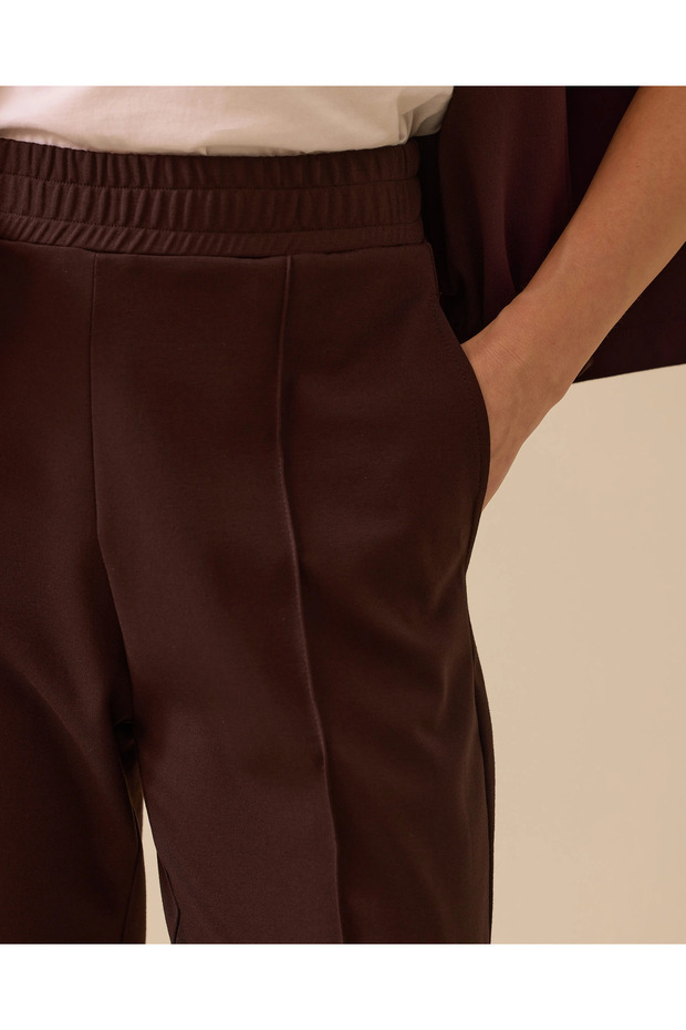 Elastik Bel Bilek Boy Pantolon - 4