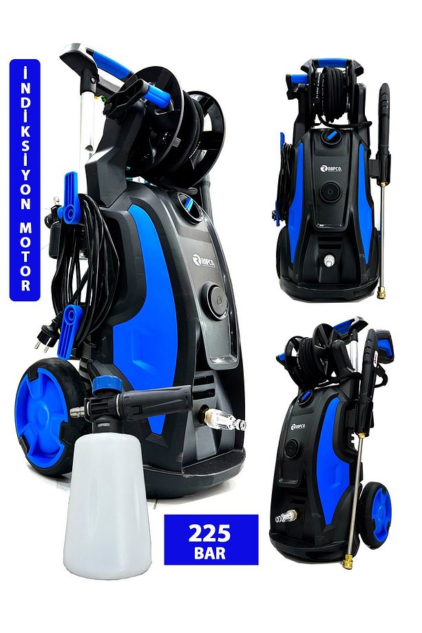 Rapco 225 Bar İndiksiyon Motor 3200 Watt Profesyonel Yüksek Basınçlı Yıkama Makinesi - 1