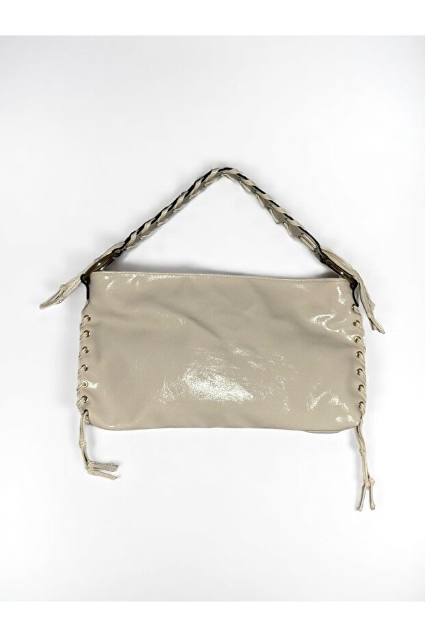Örgü Saplı İp Sarkıtlı Omuz Çantası - 2