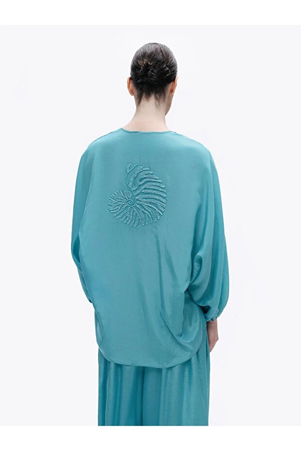 BONCUK İŞLEMELİ GÖMLEK - 4