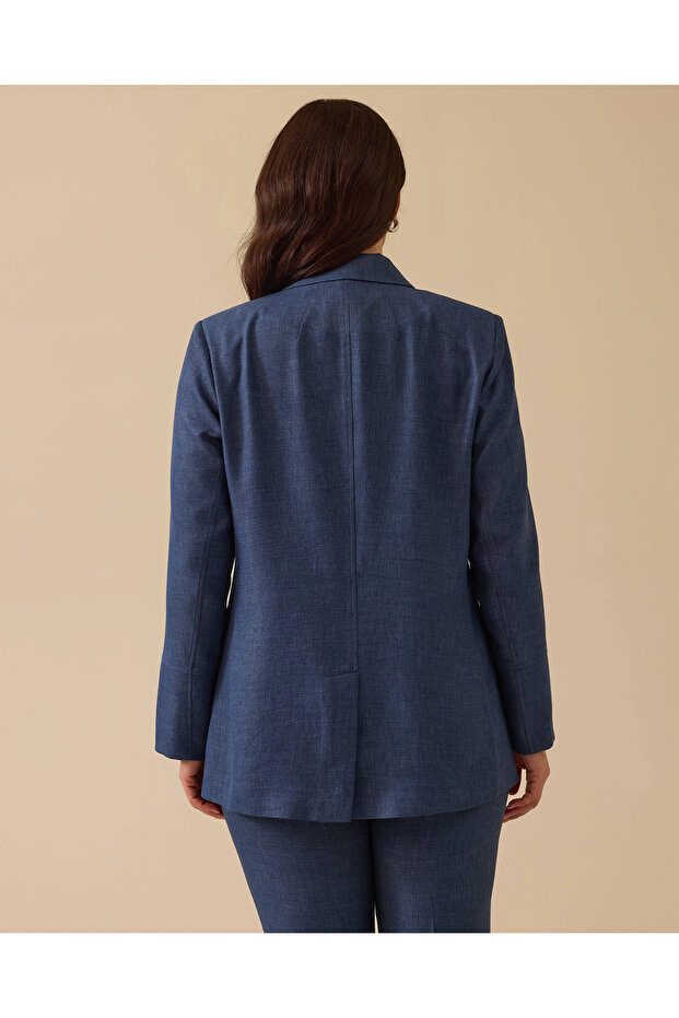 Plus Size Double Button Jacket - 3