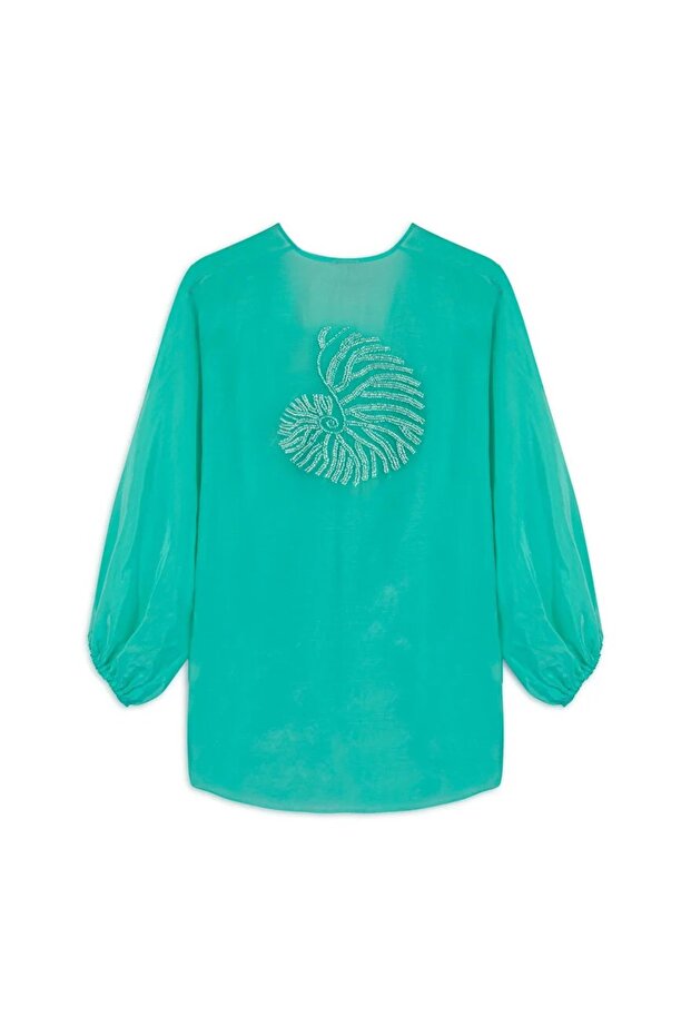 BONCUK İŞLEMELİ GÖMLEK - 5