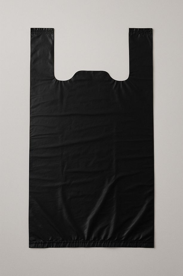 1 Kilogram 40X70 Cm Siyah Kulplu Atlet Poşet Battal Boy ( Market Manav Bakkal Poşeti ) - 3