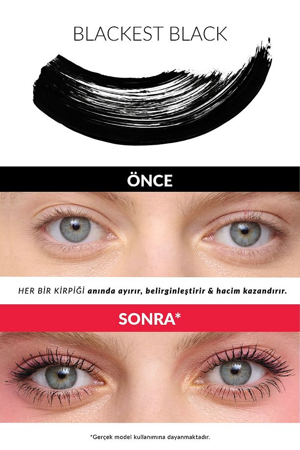 Fanomenal Hacim Veren & Tek Tek Ayıran Maskara - Blackest Black - 4