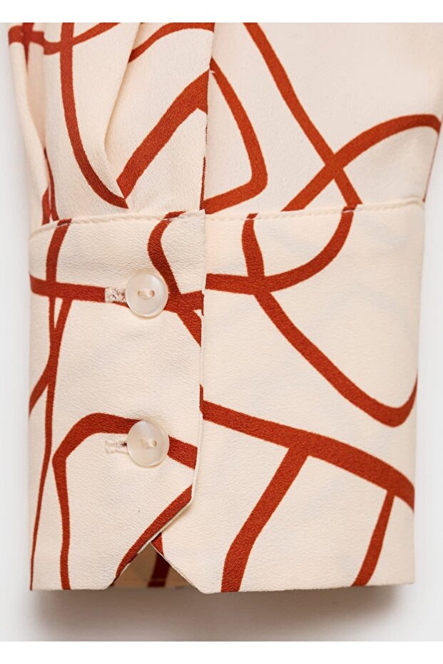 Soyut desenli gömlek - 8