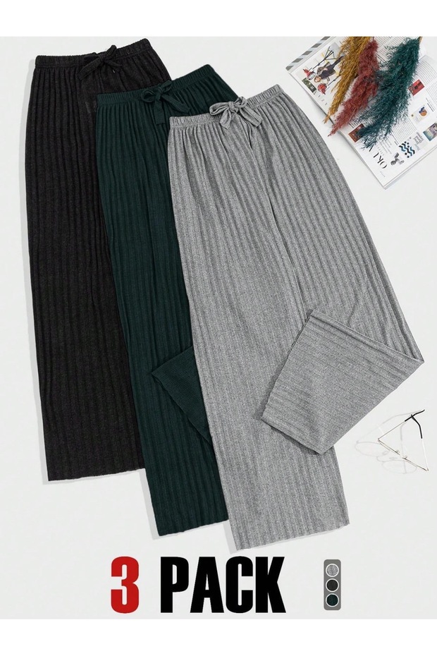 3-комплект жіночих штанів із підкладкою та спортивного костюма, повсякденний домашній одяг, піжама - 1