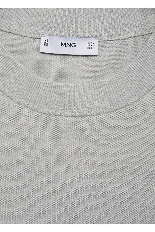 Mikro yapılı pamuklu triko kazak - 7