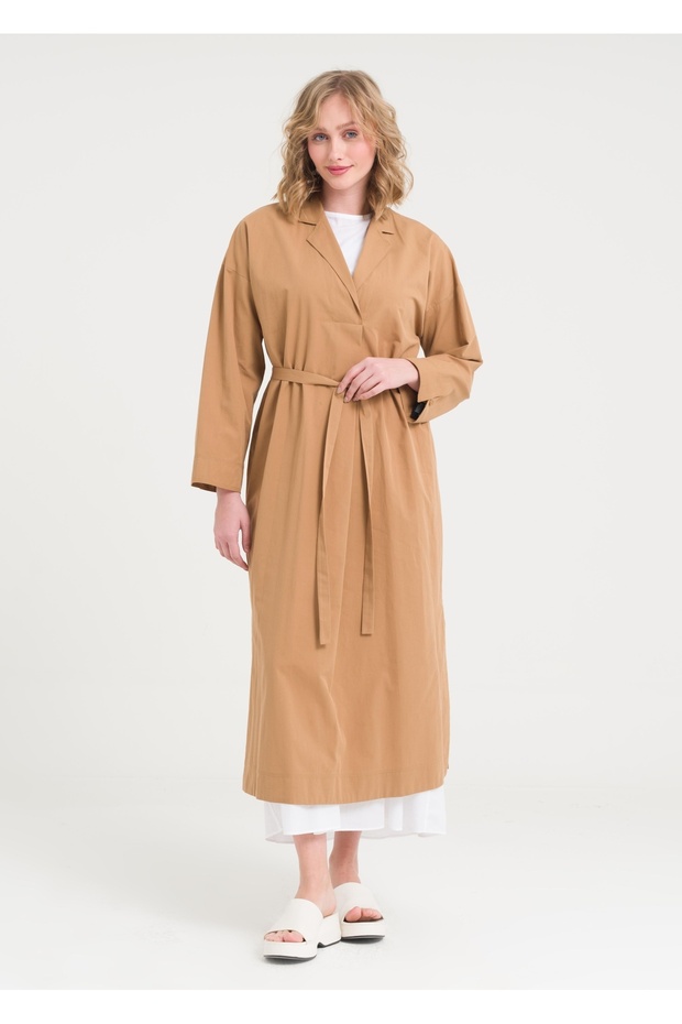 V Yaka İçli Dışlı Elbise - 5