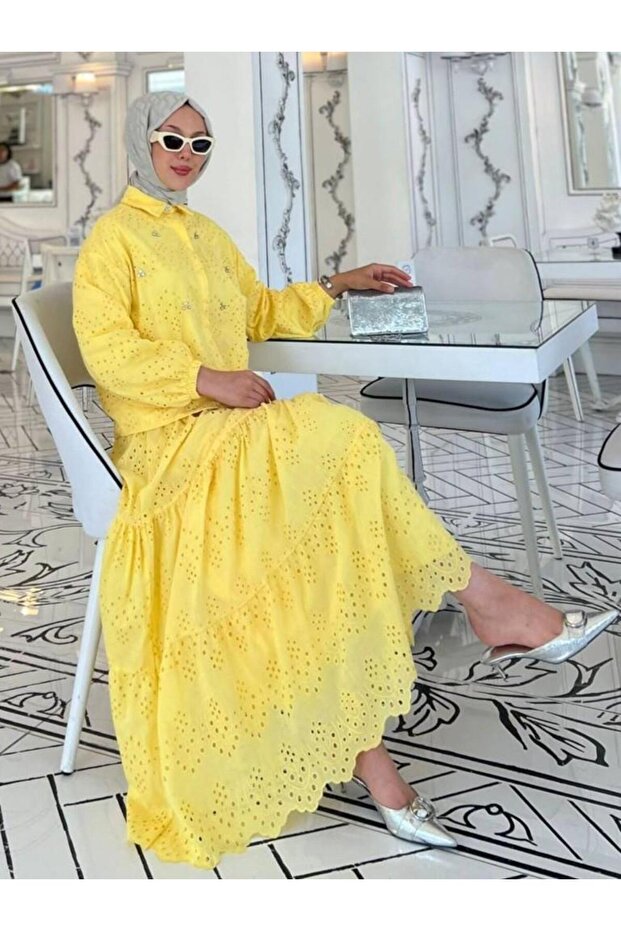 Костюм с поли и миди - 4