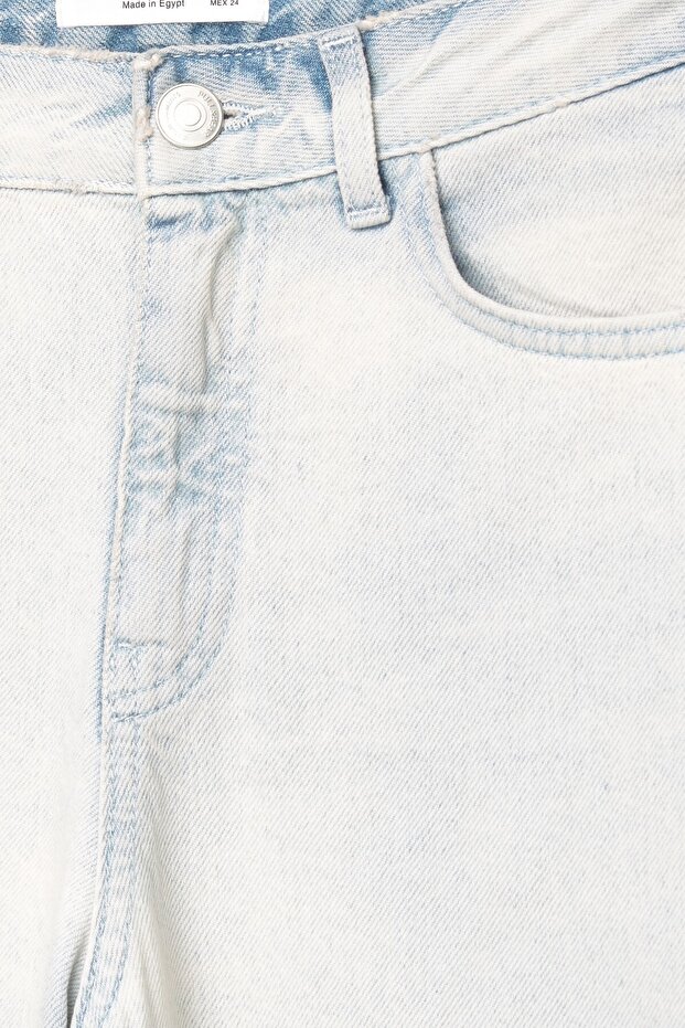 Düşük bel geniş paça jean - 7