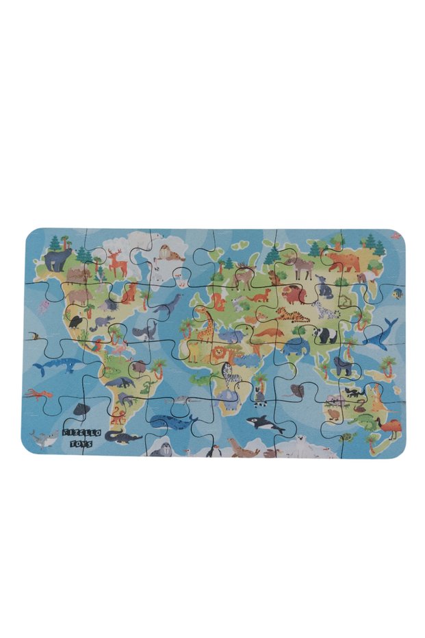 Animals House - Houses of Animals / Small Puzzle Montessori 3-7 Years 24 Pieces