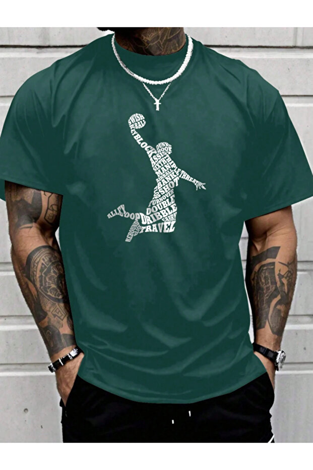 Unisex Men/Women Block Custom Printed Oversize Cotton T-Shirt