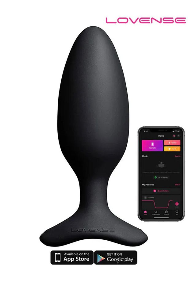 Lovense HUSH 2 Anal Plug 1.75" App Controlled - 1