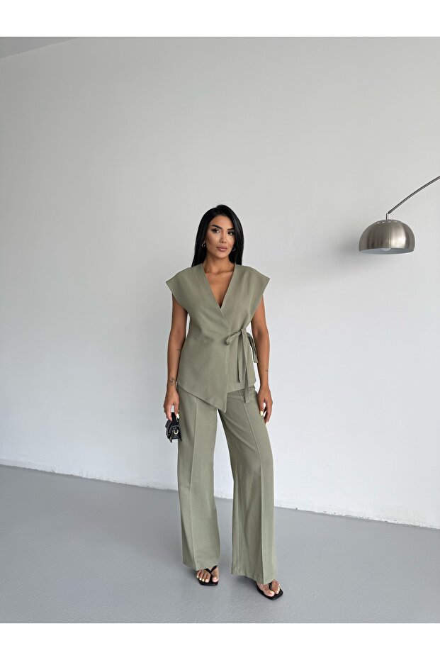 Set vestă de in - 1