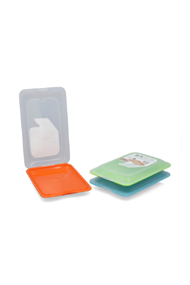 Cold Cuts Stackable Fresh Food Container - 1L, Rectangular Shape, Microwave and Dishwasher Safe - 2