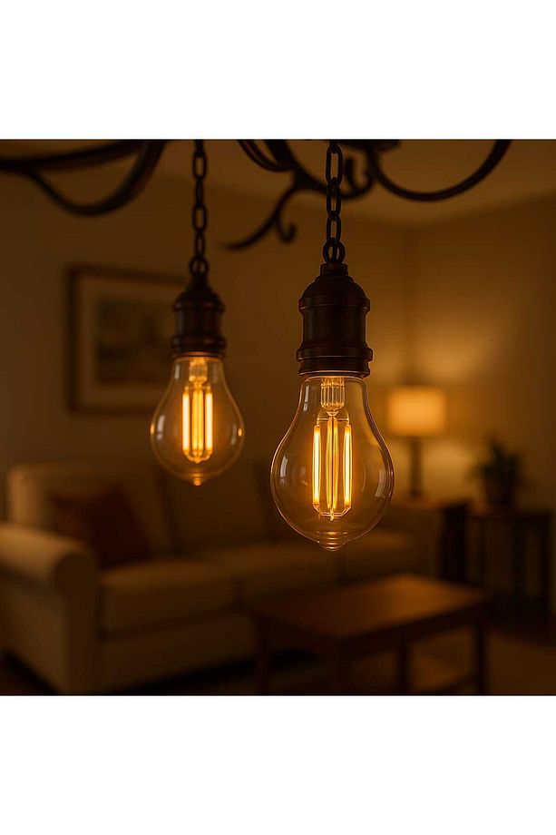 Led Ampul E27 Sarı Işık ( A60 ) Yüksek Işık Gücü - 3