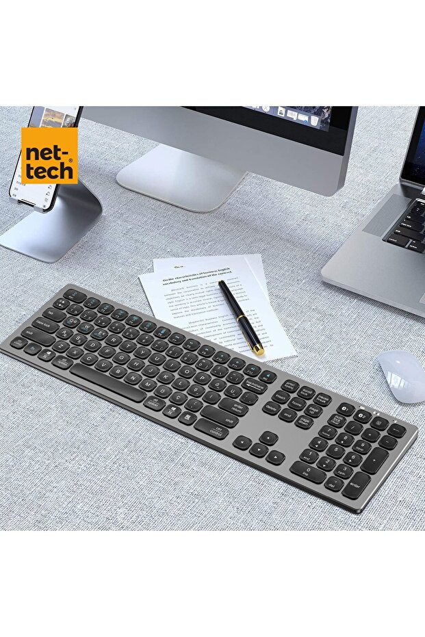 NT-KM01 Çoklu Cihaz Kablosuz Bluetooth Klavye - 3