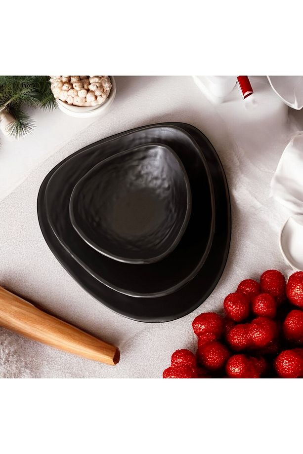 Yemek takımı Modern Yeni Model Damla Taş Çorba Kasesi Yemek tabağı Servis Tabak - 2
