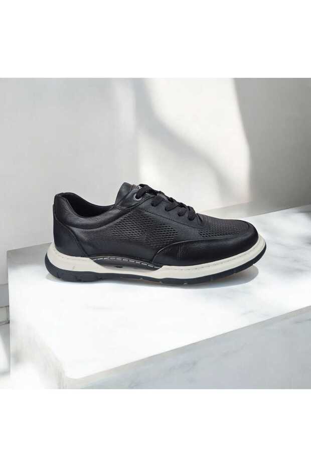 Men's Genuine Leather Orthopedic Rubber Sole Lace Light Casual Shoes