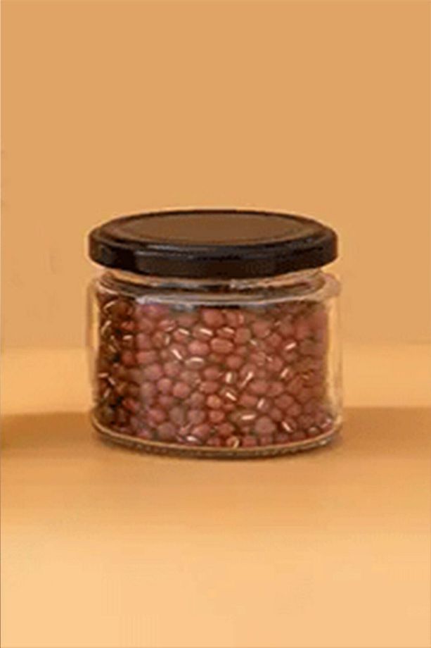 1 Adet Cam Kavanoz Siyah Kapak Magnolia-Yoğurt-Marmelat-Reçel Kavanozu (330 ml) - 4