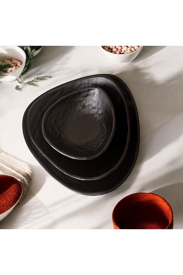 Yemek takımı Modern Yeni Model Damla Taş Çorba Kasesi Yemek tabağı Servis Tabak - 1