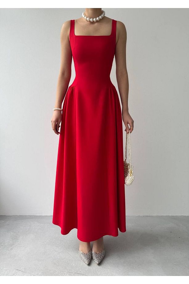 CARREL Maxi Kaliteli Elbise - 3